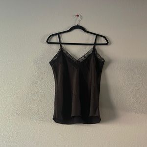 Say What | Black lace tank, size large